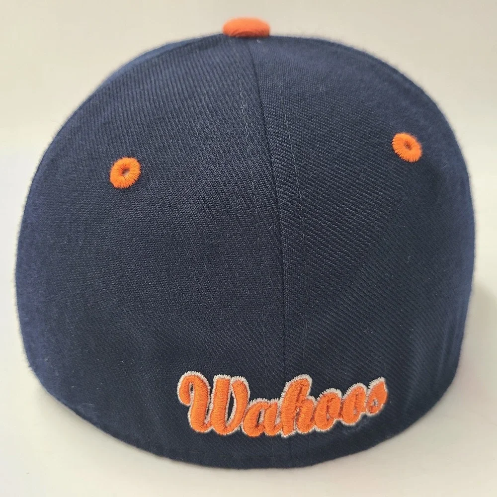 Virginia‎ Cavaliers Hat Fitted 6 3/4 Zephyr Blue Orange Wool Blend Wahoos NCAA